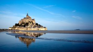 Marée haute au Mont Saint-Michel